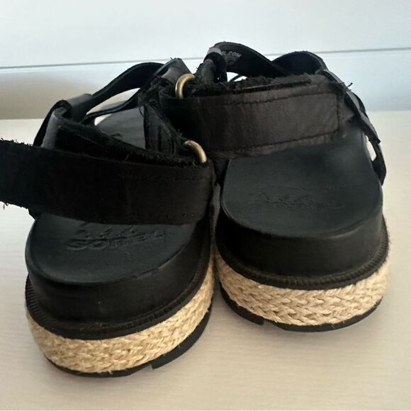 Sorel Roaming Criss Cross Leather Jute Sandals - Picture 8 of 12
